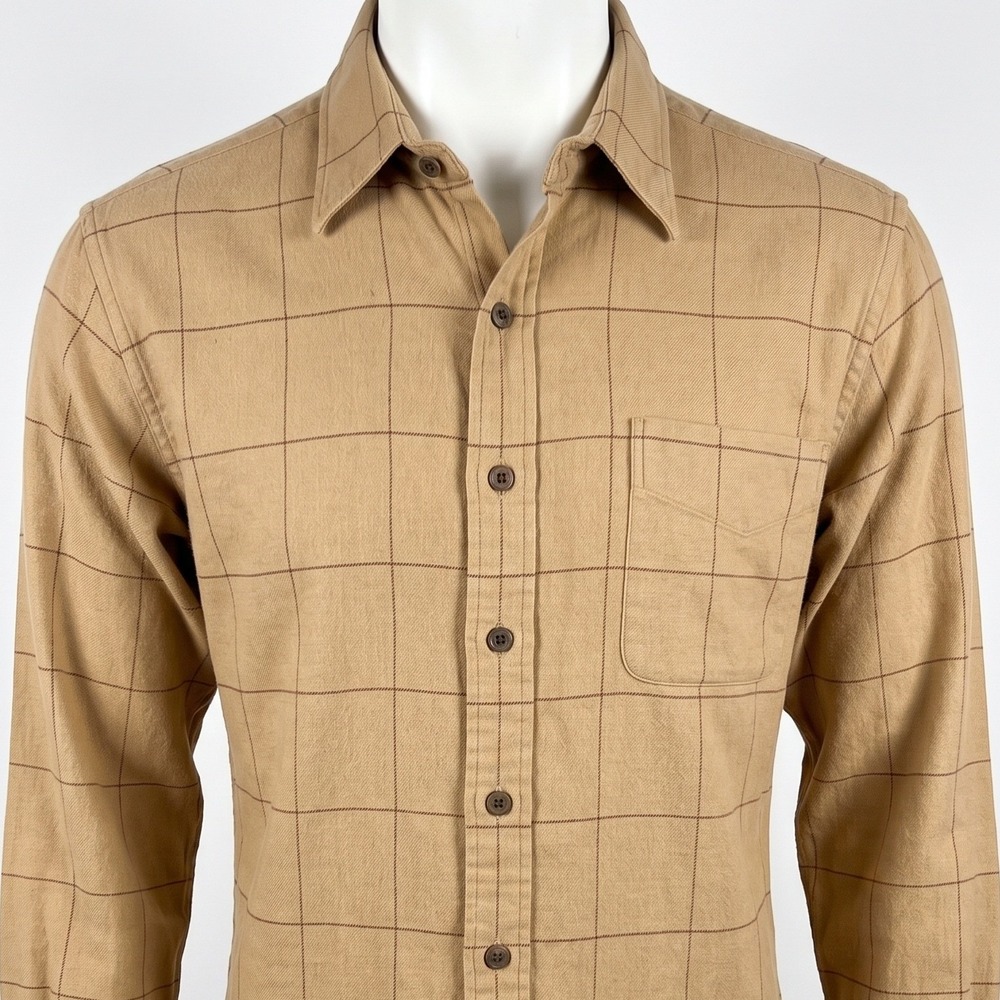 Polo Ralph Lauren Lowell Sport Tan Cotton Button Down Shirt Mens L VTG